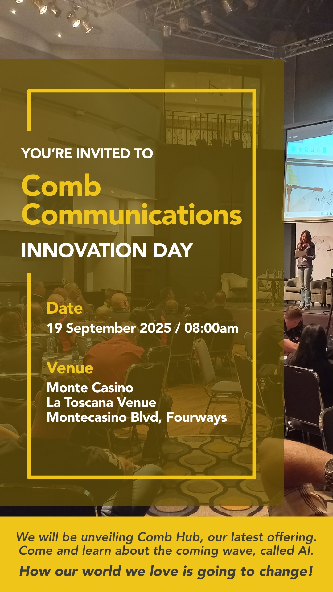 Invitation – Innovation day 2025 – Mobile – Comb Communications