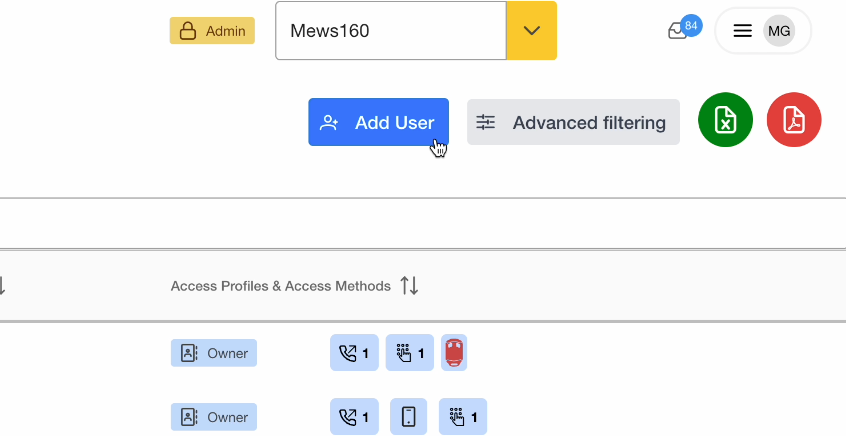How to add a new user to an account / organisation